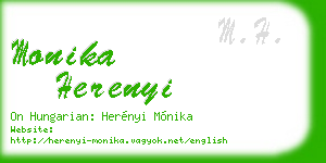 monika herenyi business card